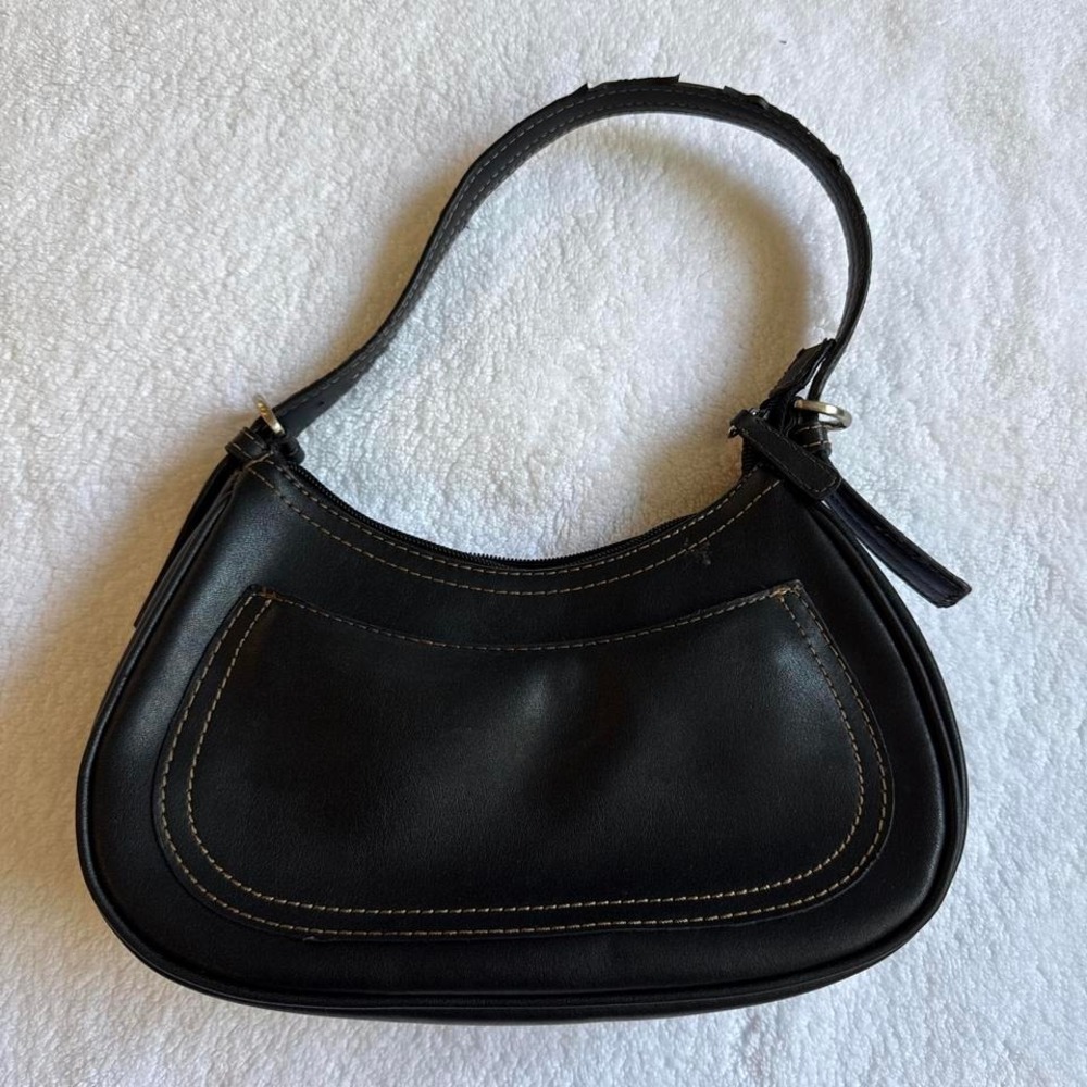 vintage y2k mini black shoulder bag